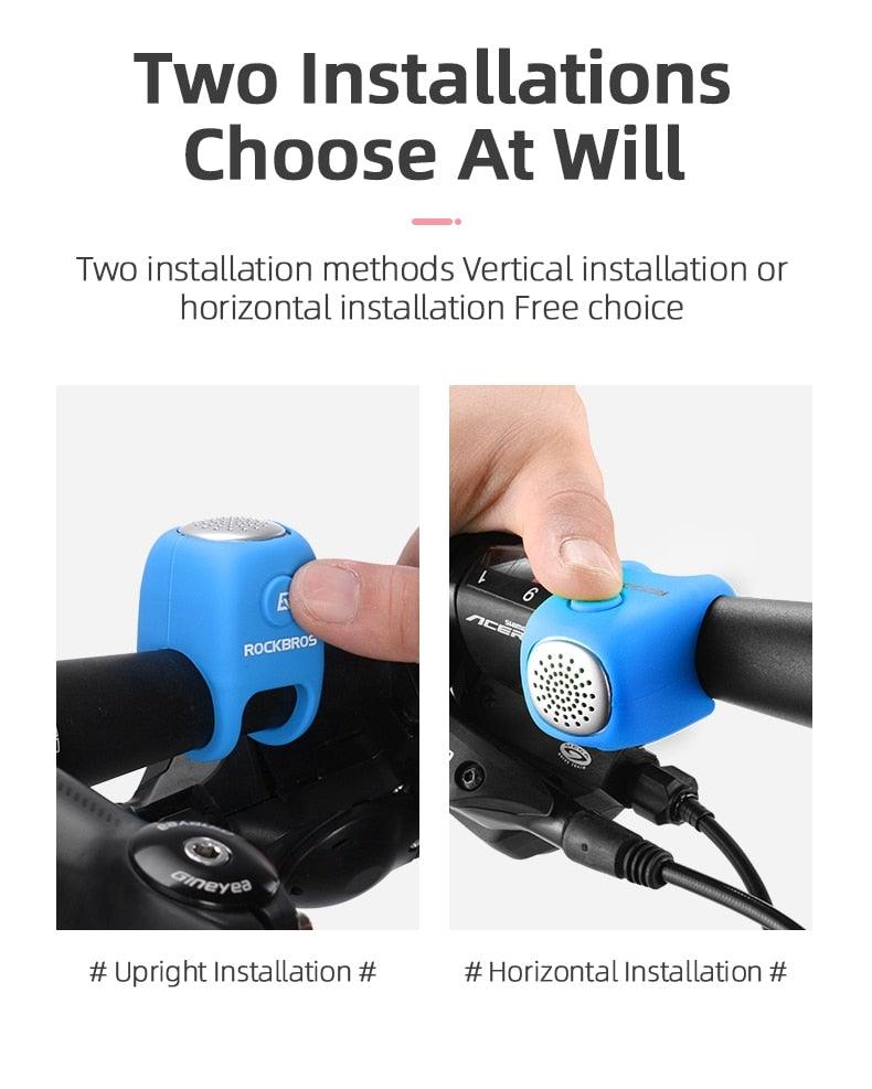 Electric Cycling Bell 90 dB Horn Rainproof Bicycle Handlebar Silica Gel Shell Ring Bike Bell Bicycle Accessories Electric Cycling Bells Water - Resistant Cycling Bells Horn Loud Bicycle Horns Bicycle Accessories - UrbanCycling.com