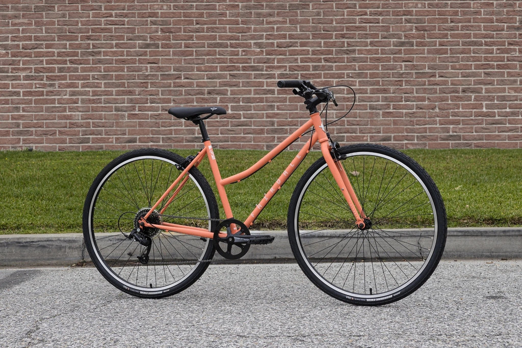 Fairdale Lookfar Step - Thru Complete Cruiser Bike - Matte Coral Red - UrbanCycling.com