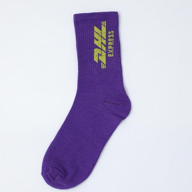 Fashion Men Street Wear Cool Cotton Socks Harajuku Funny Socks Trendy Women Long Socks Crew Socks White Hip Hop Socks Basketball Running Cycling Socks For Men And Women - UrbanCycling.com