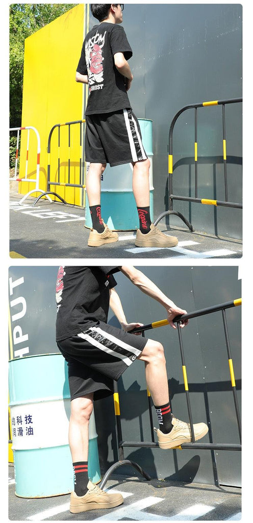 Fashion Men Street Wear Cool Cotton Socks Harajuku Funny Socks Trendy Women Long Socks Crew Socks White Hip Hop Socks Basketball Running Cycling Socks For Men And Women - UrbanCycling.com