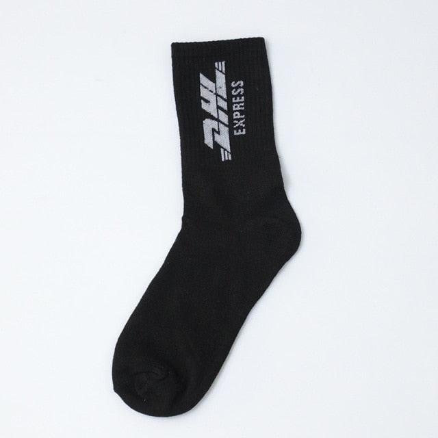 Fashion Men Street Wear Cool Cotton Socks Harajuku Funny Socks Trendy Women Long Socks Crew Socks White Hip Hop Socks Basketball Running Cycling Socks For Men And Women - UrbanCycling.com