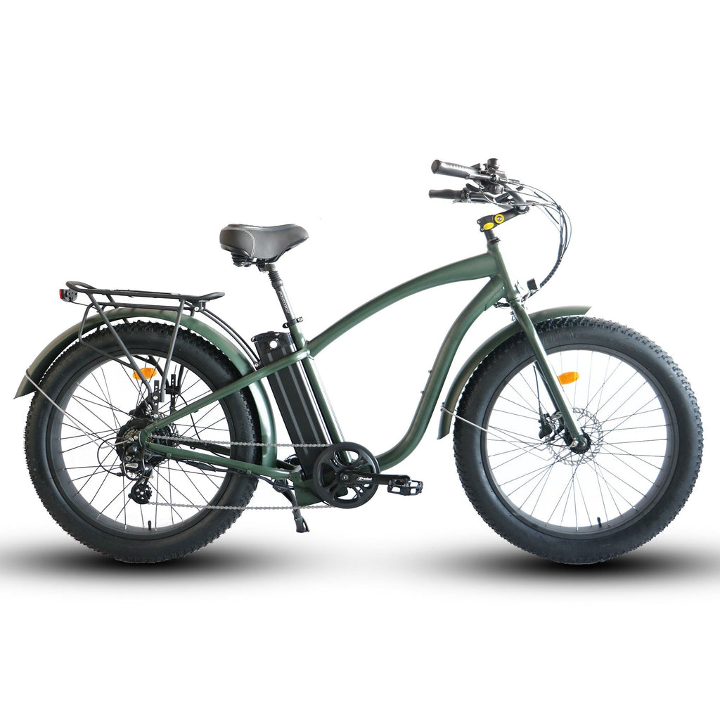 Fat Tire Step Over 26x4 - 52v Beach Cruiser Electric Bike - UrbanCycling.com