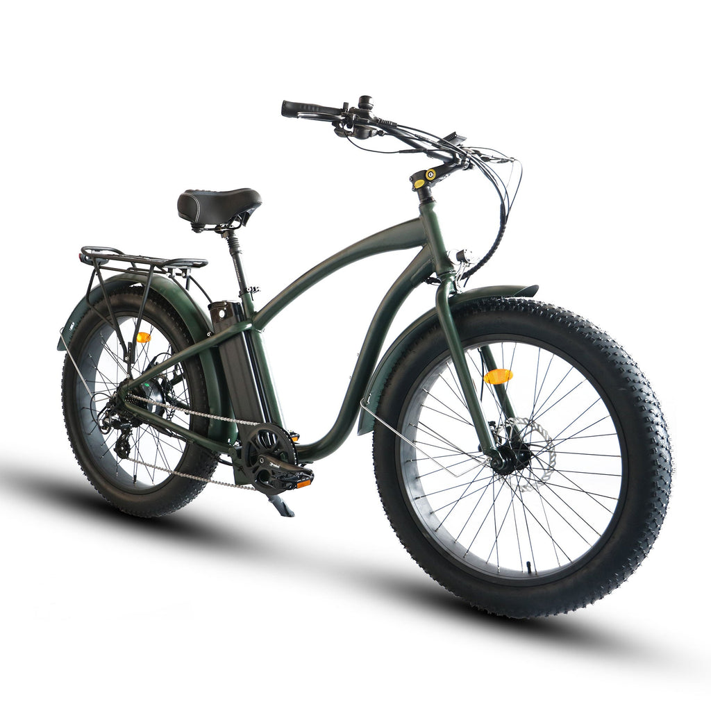 Fat Tire Step Over 26x4 - 52v Beach Cruiser Electric Bike - UrbanCycling.com