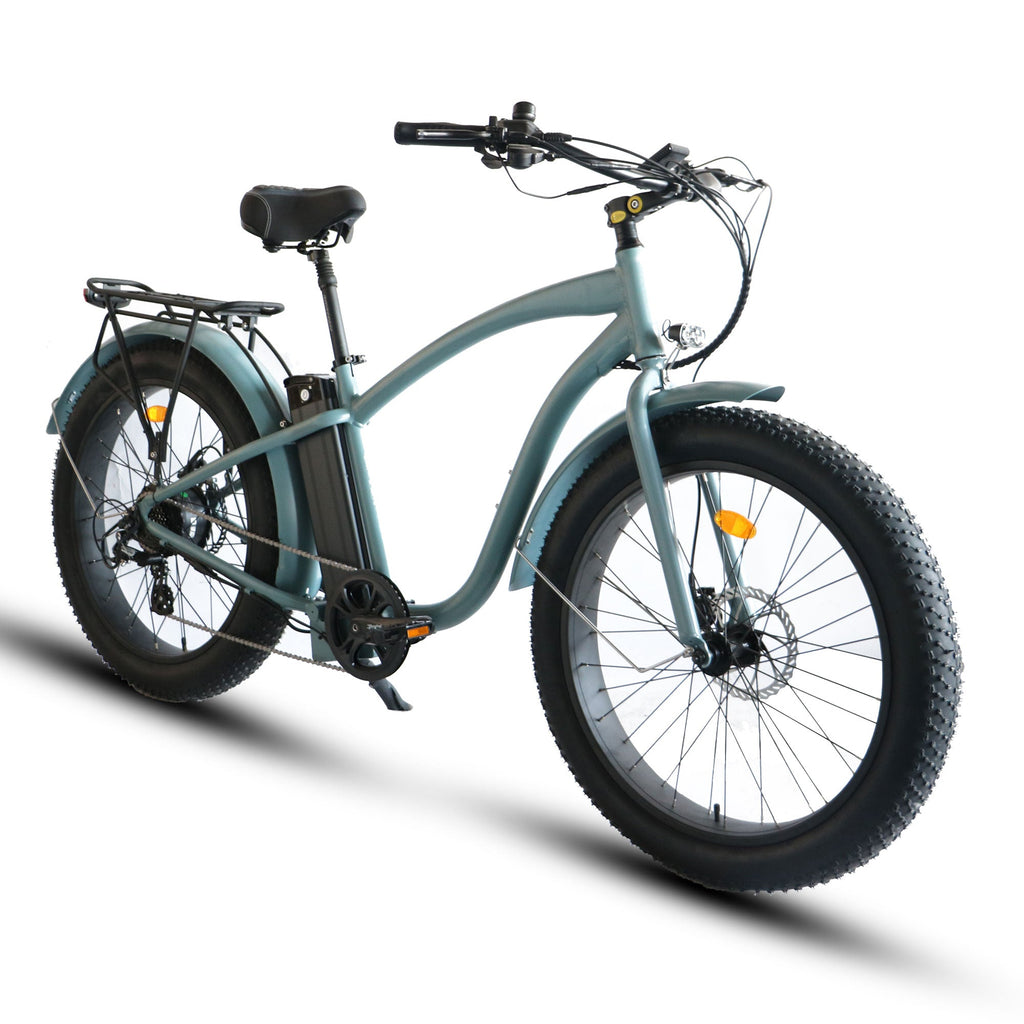 Fat Tire Step Over 26x4 - 52v Beach Cruiser Electric Bike - UrbanCycling.com