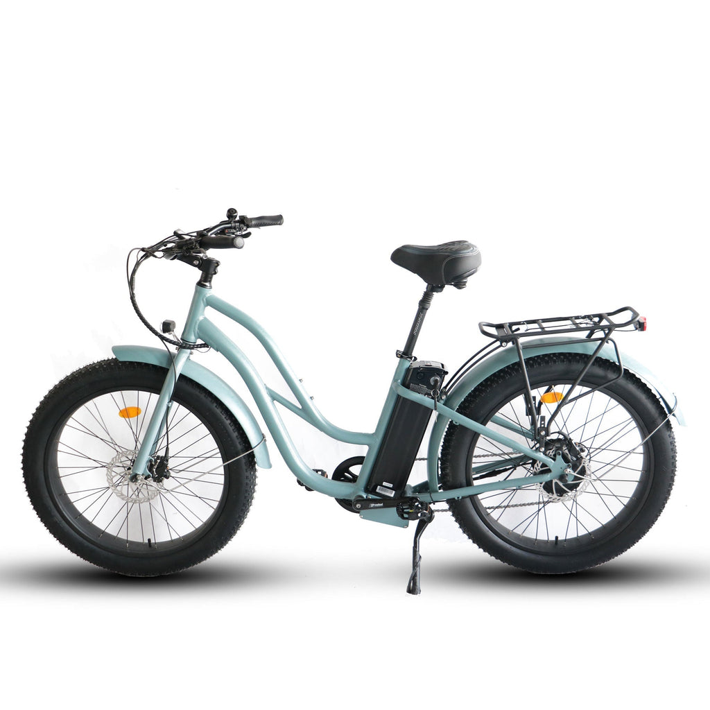 Fat Tire Step Thru 26x4 - 52v Beach Cruiser Electric Bike - UrbanCycling.com