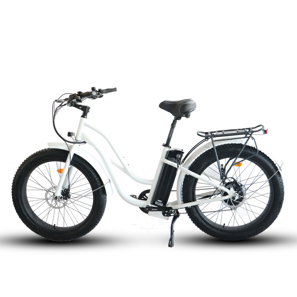 Fat Tire Step Thru 26x4 - 52v Beach Cruiser Electric Bike - UrbanCycling.com