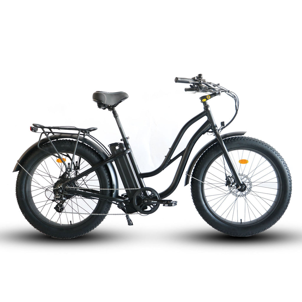 Fat Tire Step Thru 26x4 - 52v Beach Cruiser Electric Bike - UrbanCycling.com