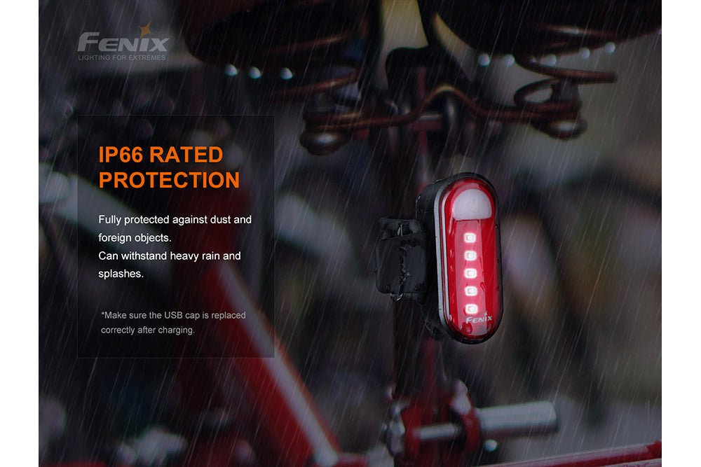 Fenix BC05R V2.0 Rechargeable Bicycle Tail Light - UrbanCycling.com