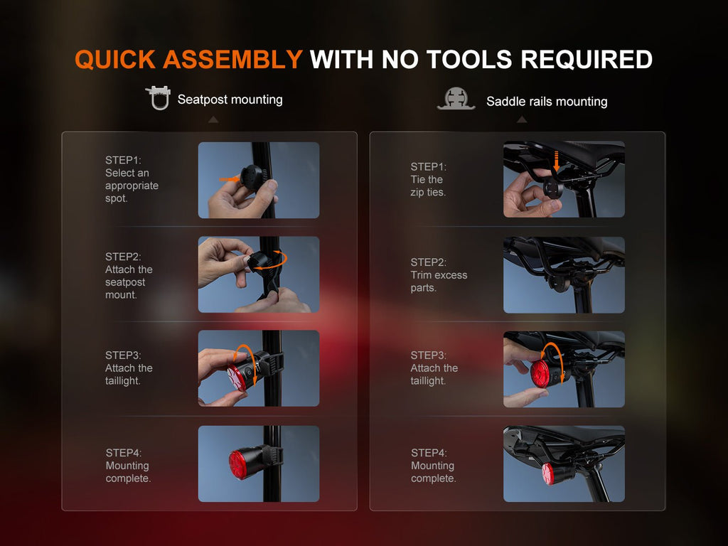 Fenix BC06R Smart - Brake Bicycle Taillight - UrbanCycling.com