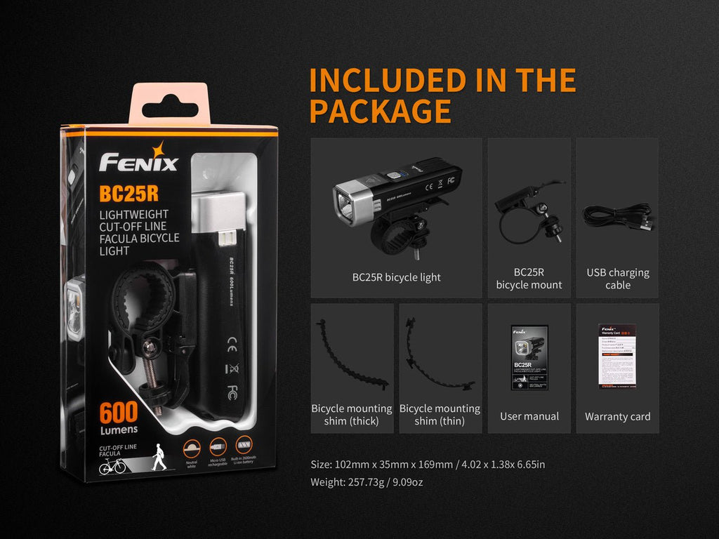 Fenix BC25R LED Bike Light - UrbanCycling.com
