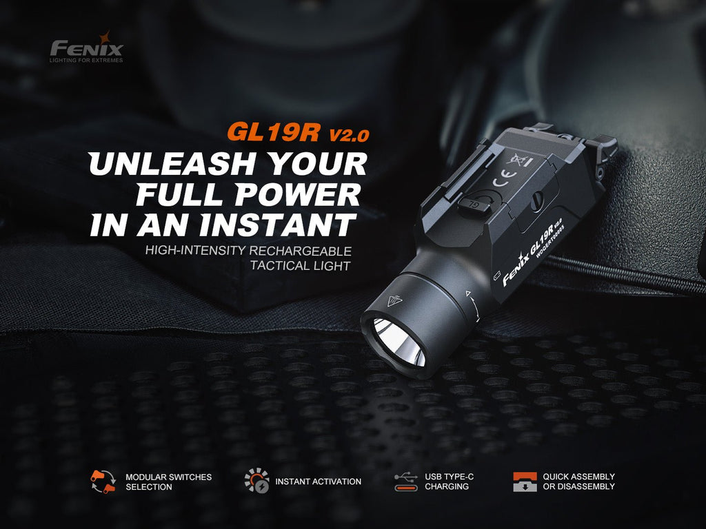 Fenix GL19R V2 Modular Switch Mounted Light - UrbanCycling.com