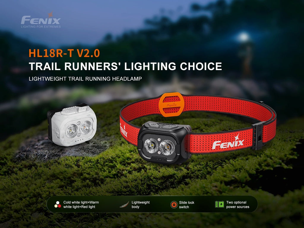 Fenix HL18R - T V2 Lightweight Trail Running Headlamp - UrbanCycling.com