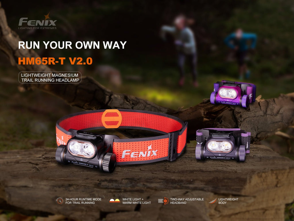 Fenix HM65R - T V2 Rechargeable Lightweight Trail Running Headlamp - UrbanCycling.com
