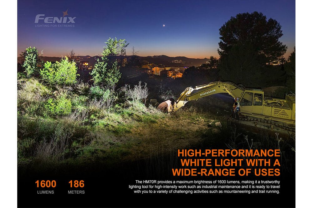 Fenix HM70R Rechargeable LED Headlamp - 1600 Lumens - UrbanCycling.com