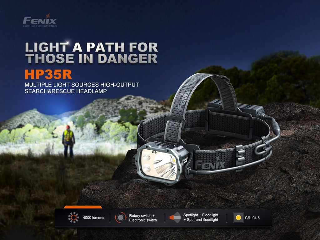 Fenix HP35R Search and Rescue Headlamp - UrbanCycling.com
