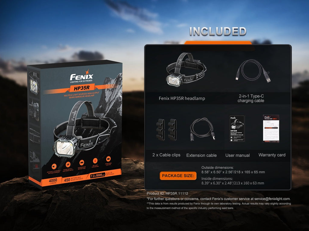 Fenix HP35R Search and Rescue Headlamp - UrbanCycling.com