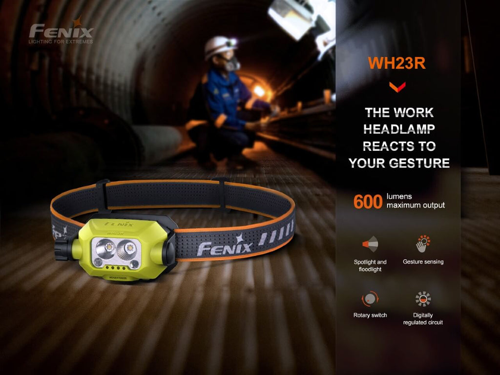 Fenix WH23R Gesture Sensing Industrial LED Headlamp - UrbanCycling.com