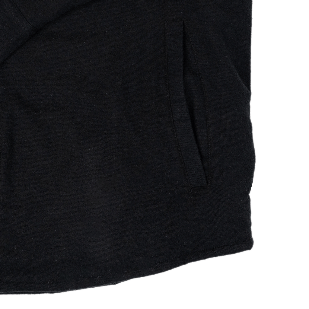 Flannel Jacket - Black on Black - UrbanCycling.com
