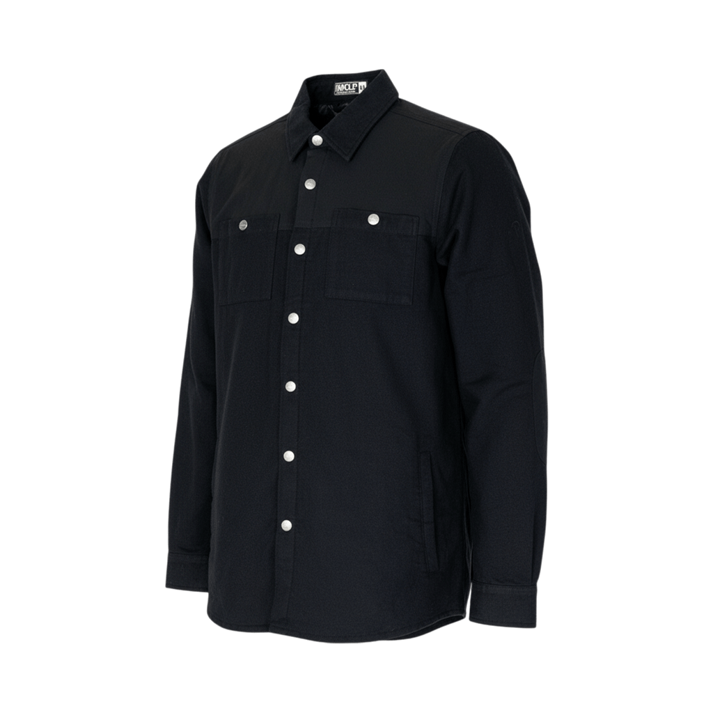 Flannel Jacket - Black on Black - UrbanCycling.com