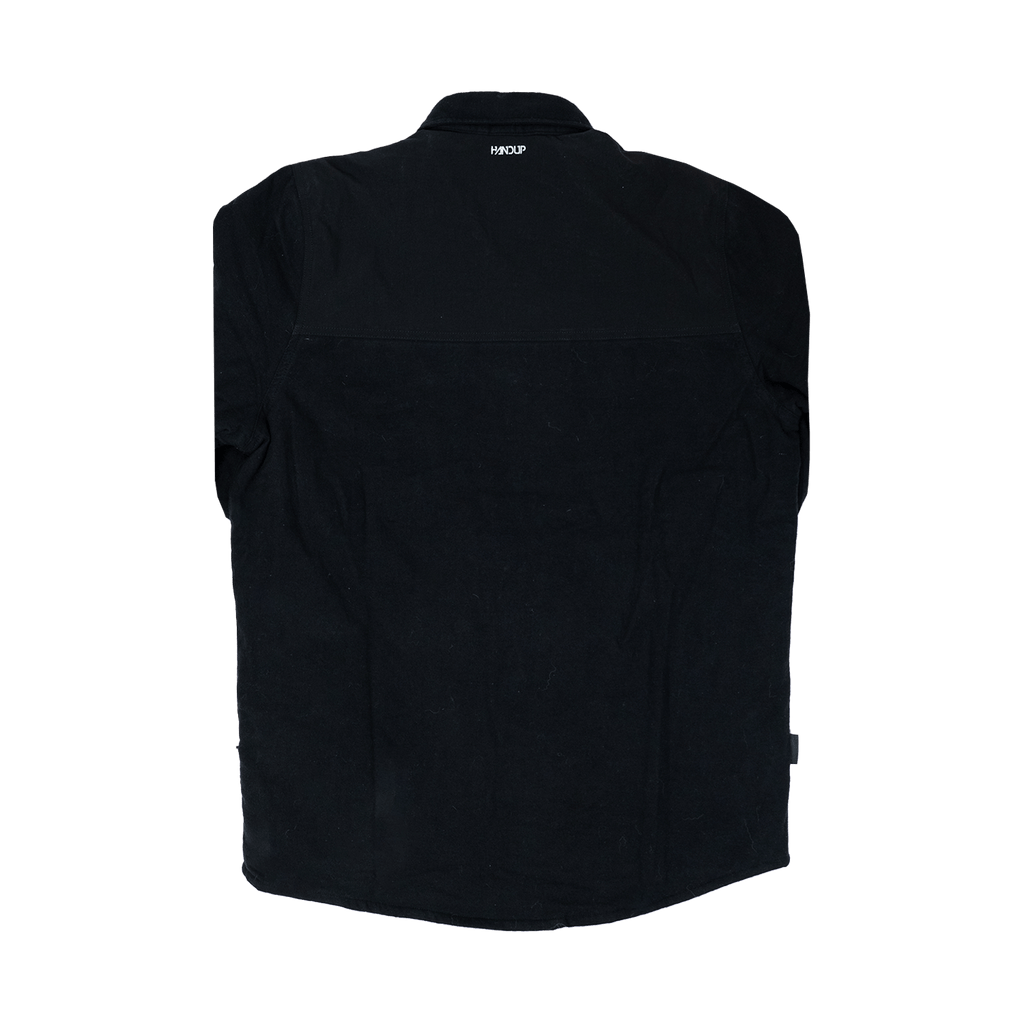 Flannel Jacket - Black on Black - UrbanCycling.com