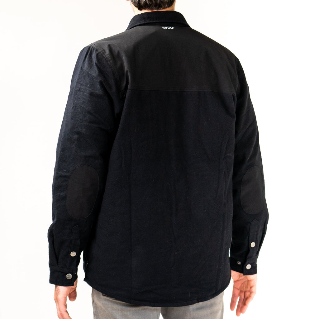 Flannel Jacket - Black on Black - UrbanCycling.com