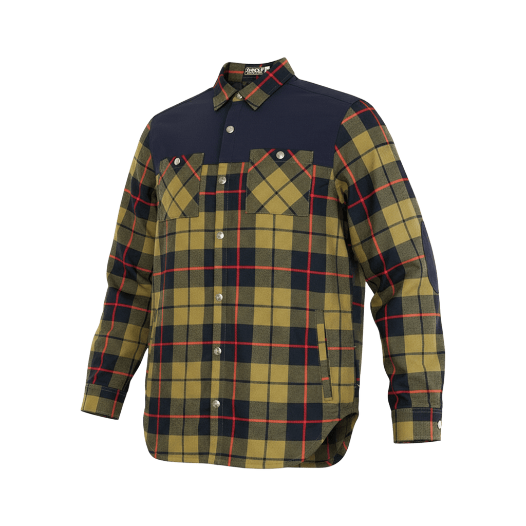 Flannel Jacket - Olive Flannel - UrbanCycling.com