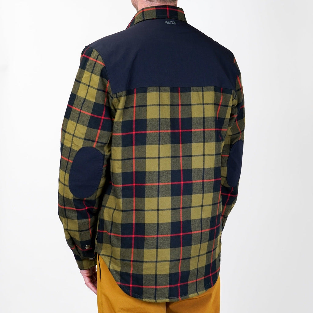 Flannel Jacket - Olive Flannel - UrbanCycling.com