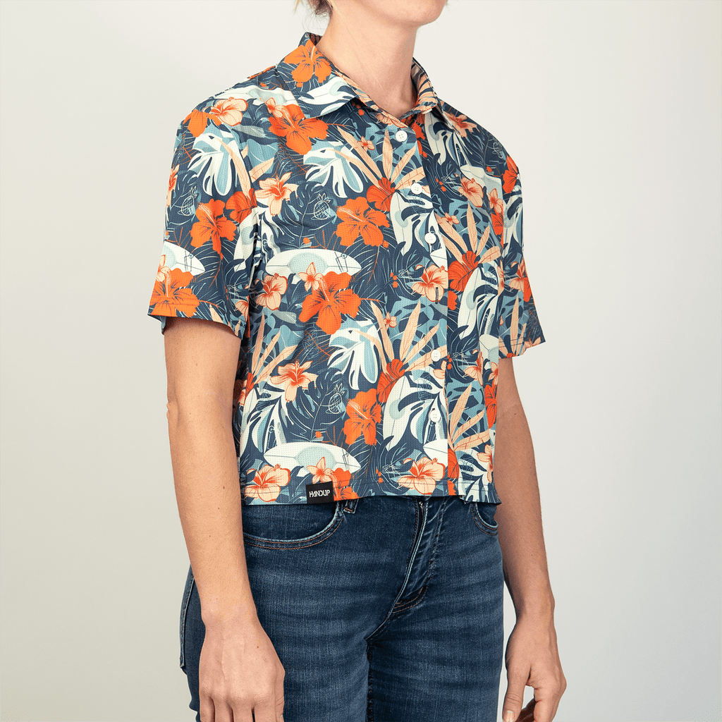 FlexGRID Button Up - Cropped Paradise Pedal - UrbanCycling.com