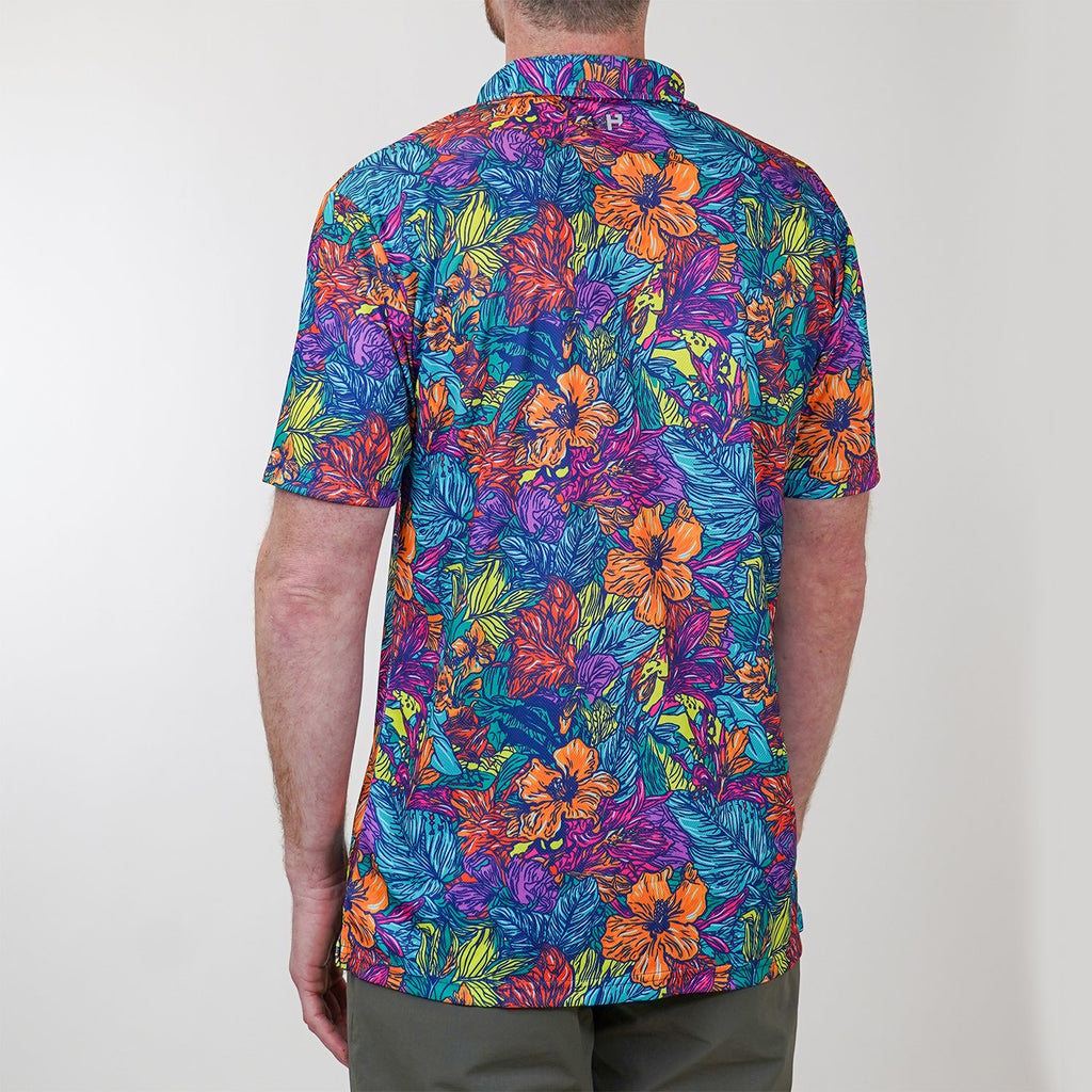 FlexGRID Button Up - Dirt Surfin' Floral - UrbanCycling.com