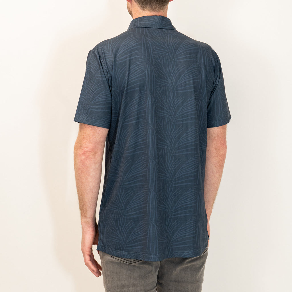 FlexGRID Button Up - Fern Flow Blue Steel - UrbanCycling.com
