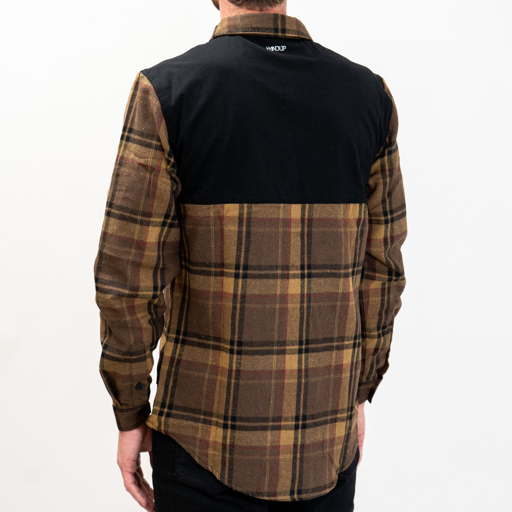 FlexTop Flannel - Brown/Tan - UrbanCycling.com