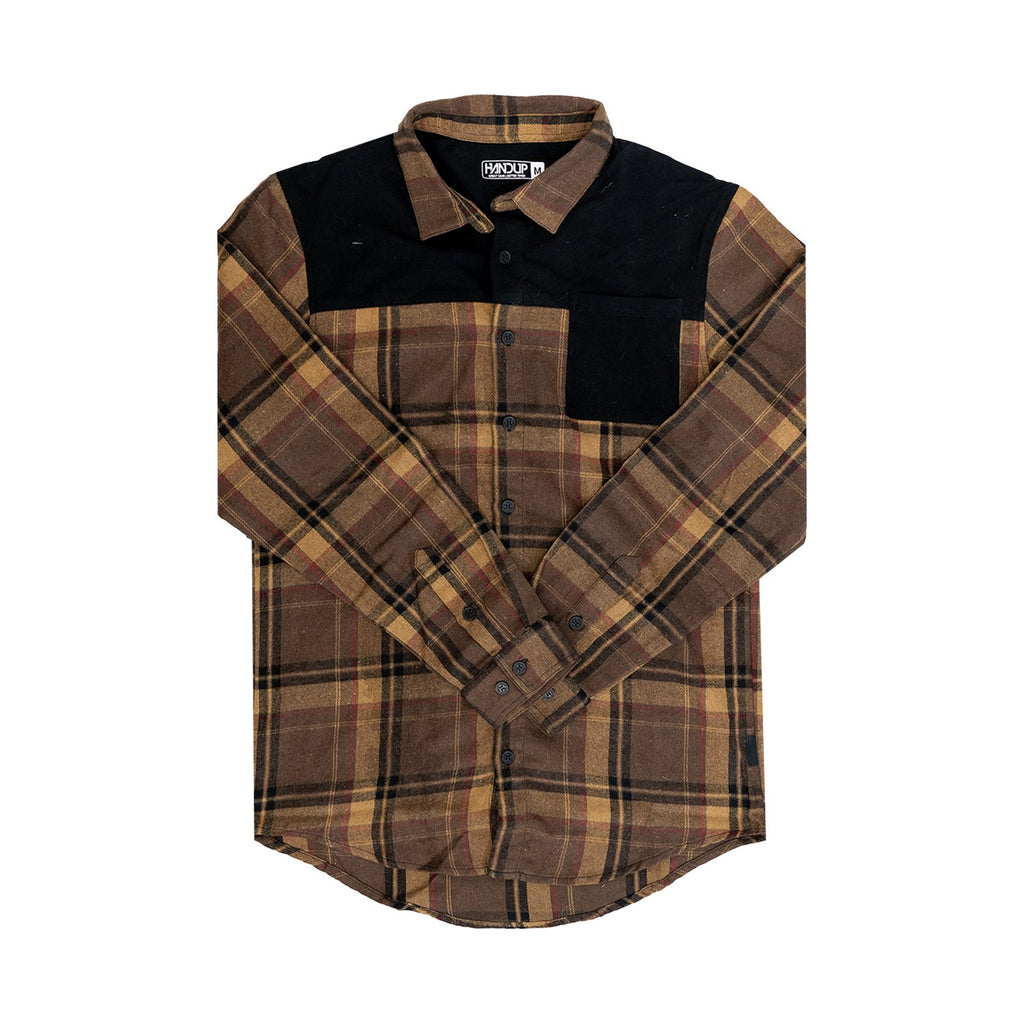 FlexTop Flannel - Brown/Tan - UrbanCycling.com