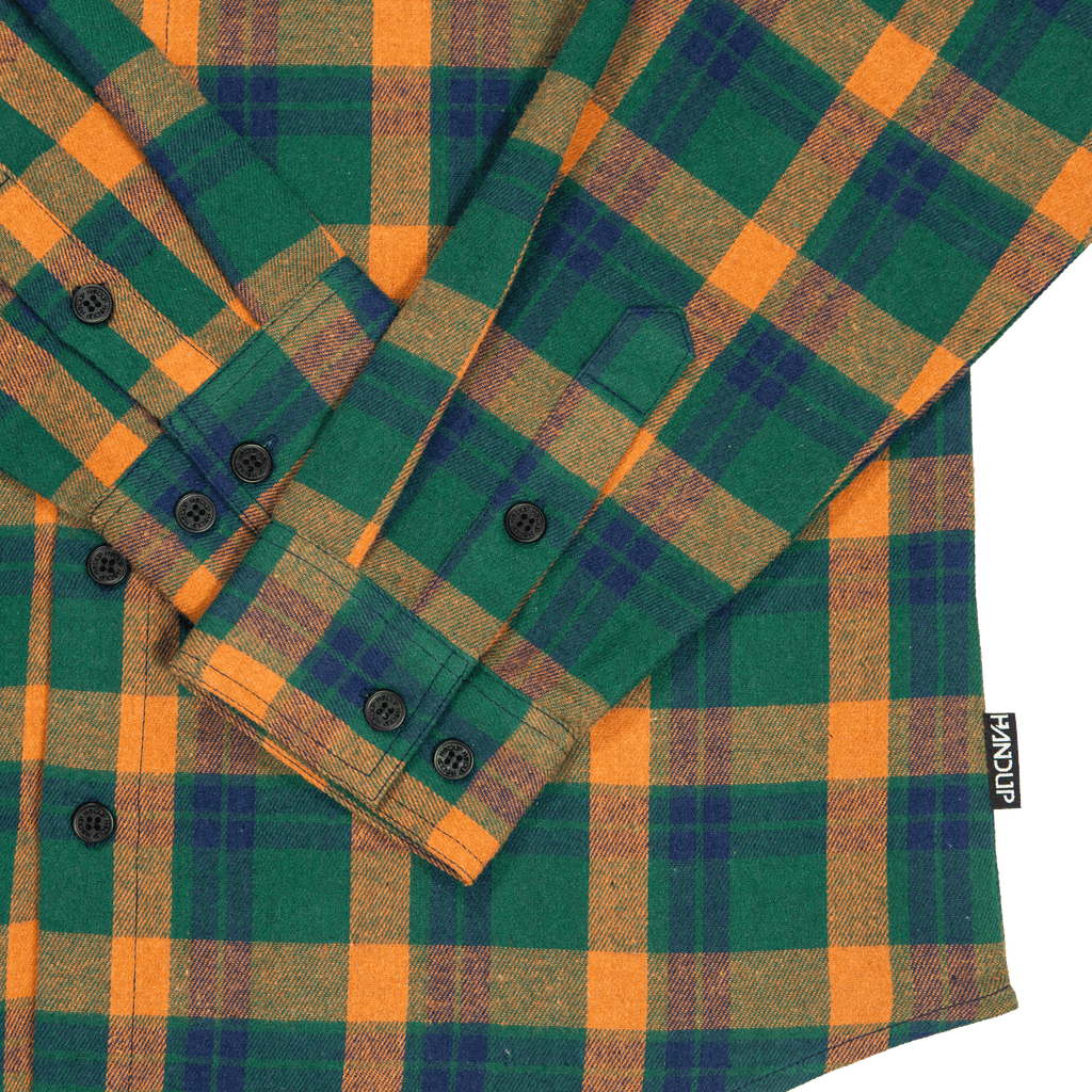 FlexTop Flannel - Forest Green/Golden Mustard - UrbanCycling.com