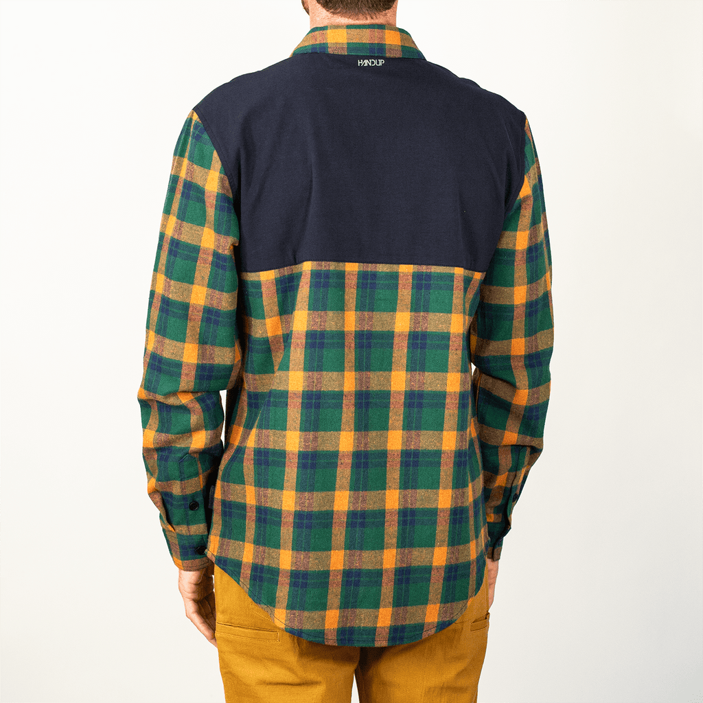 FlexTop Flannel - Forest Green/Golden Mustard - UrbanCycling.com