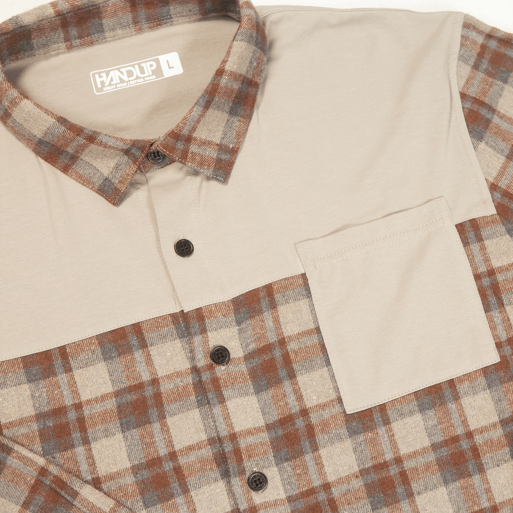 FlexTop Flannel - Saddle Brown/Sand - UrbanCycling.com
