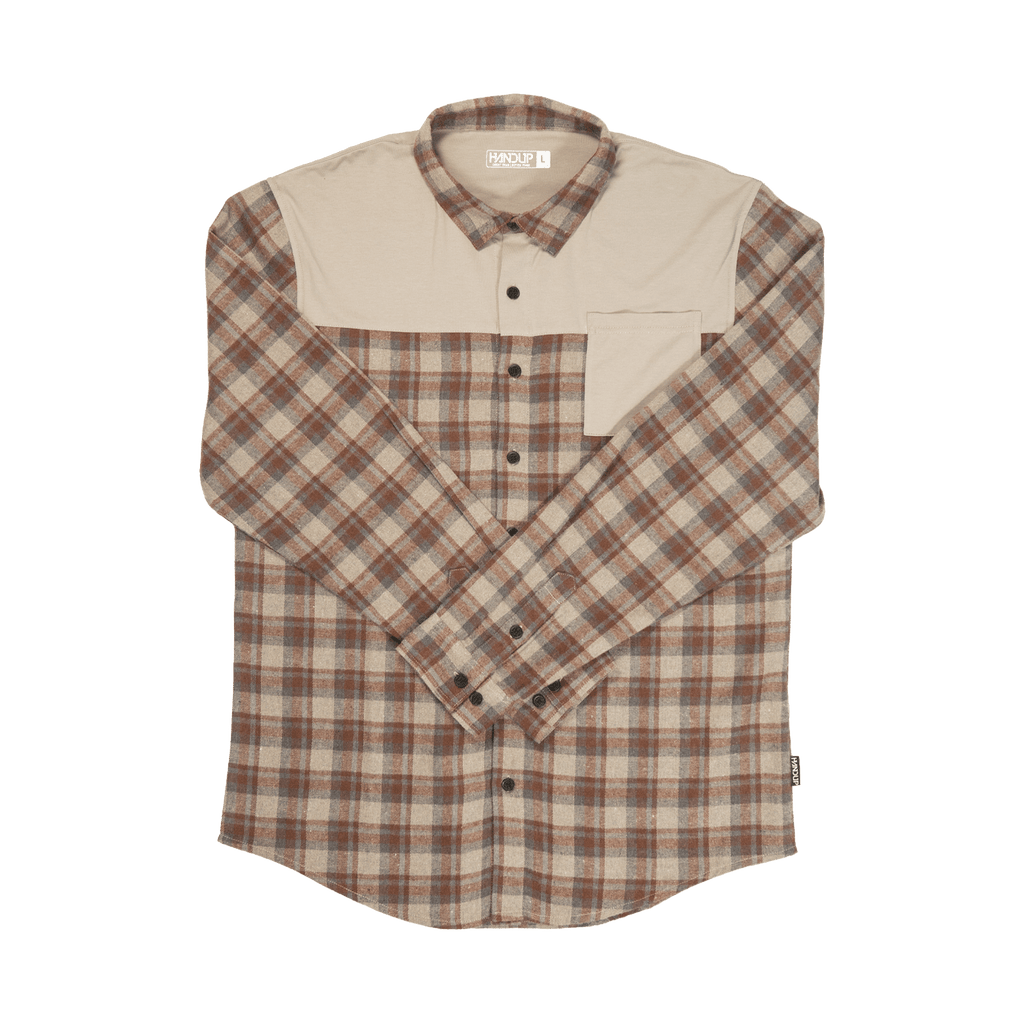 FlexTop Flannel - Saddle Brown/Sand - UrbanCycling.com