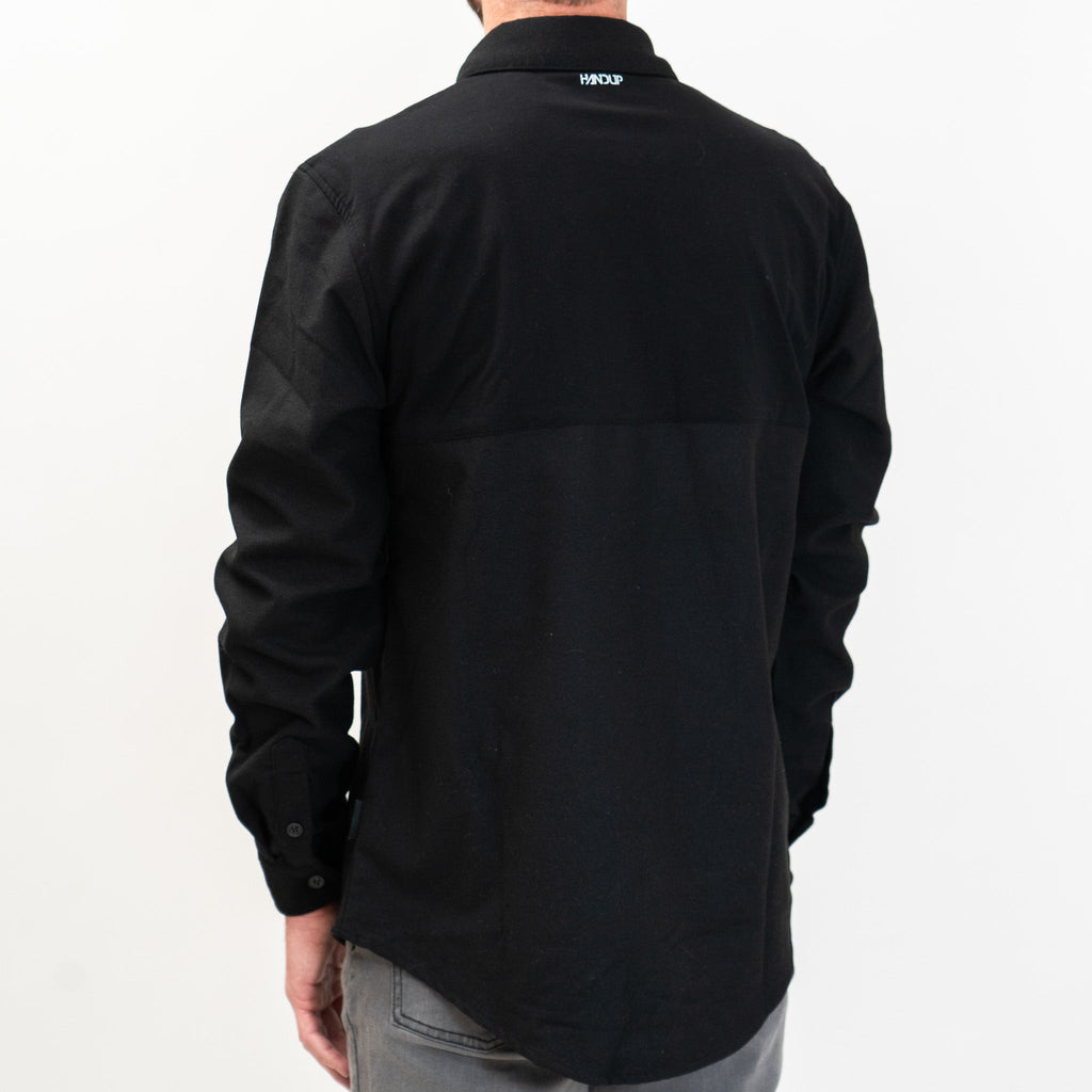 FlexTop Flannel - Solid Black - UrbanCycling.com