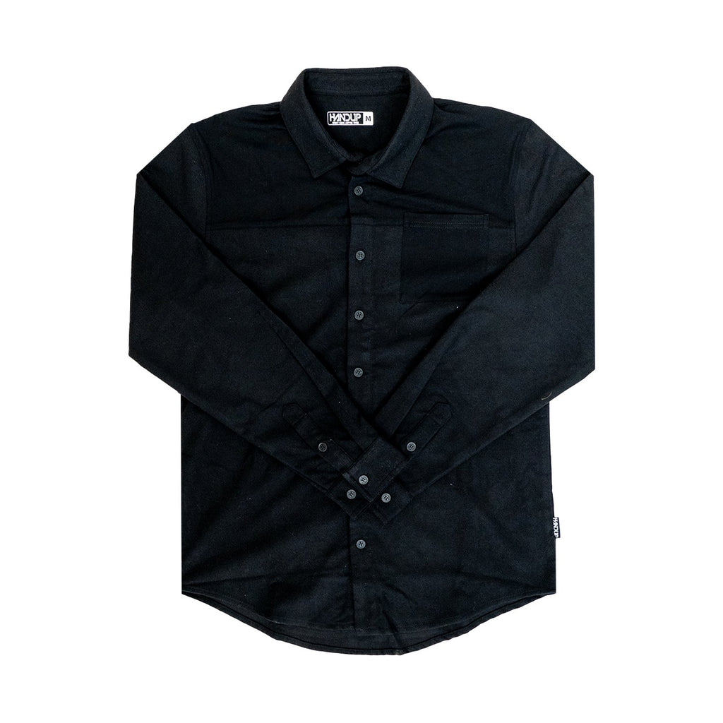 FlexTop Flannel - Solid Black - UrbanCycling.com