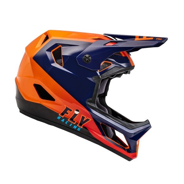 Fly Racing Rayce Full Face Helmet - Navy/Orange/Red - UrbanCycling.com