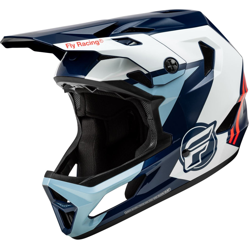 Fly Racing Youth Rayce (2024) Full Face Helmet - Red/White/Blue - UrbanCycling.com