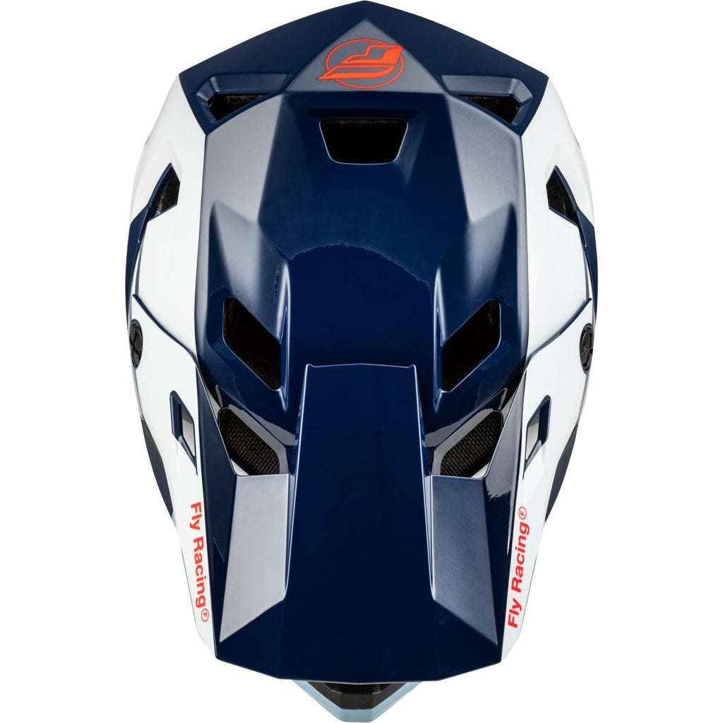 Fly Racing Youth Rayce (2024) Full Face Helmet - Red/White/Blue - UrbanCycling.com