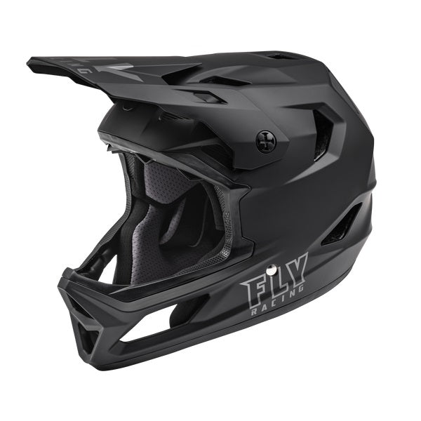 fly helm mtb Racing Youth Rayce Full Face Helmet Monte Castello | Ride date equipment member:49793728315560:4800 Color:Black Glitter