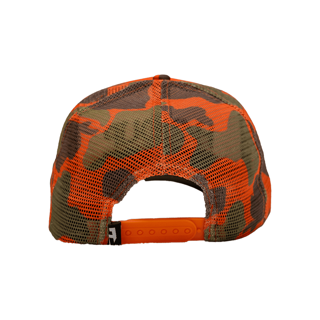 Foam Trucker Hat - Orange Camo - UrbanCycling.com