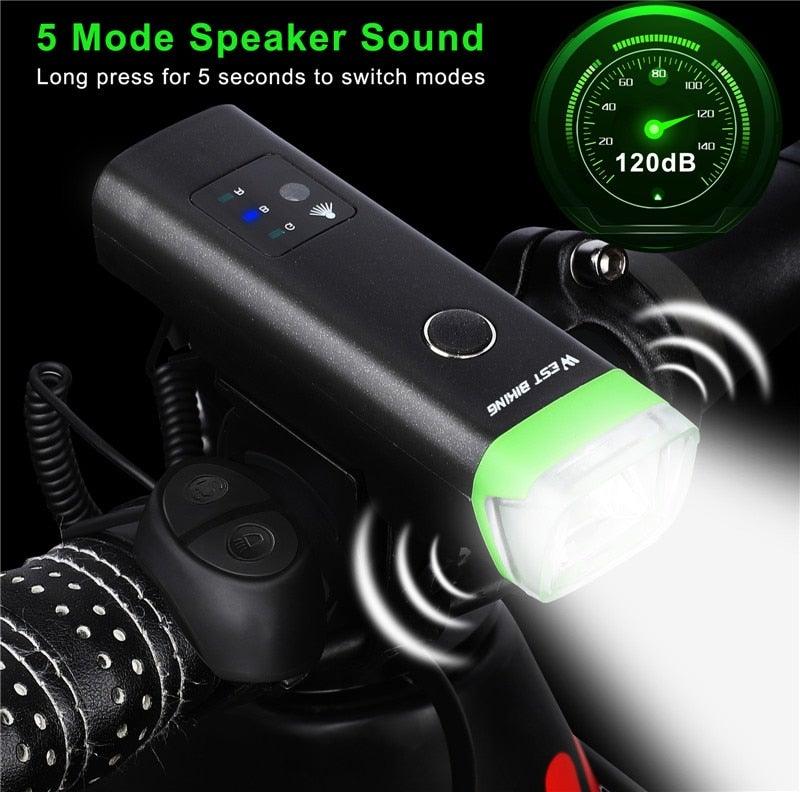 Front Bicycle Light USB Rechargeable LED Bike Light Waterproof Cycling Headlight Climbing Safety Flashlight Lamps Bike Light Super Bright Bicycle Light Easy To Install Fits All Bikes Headlights With Modes - UrbanCycling.com