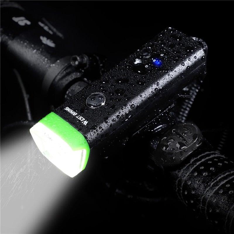 Front Bicycle Light USB Rechargeable LED Bike Light Waterproof Cycling Headlight Climbing Safety Flashlight Lamps Bike Light Super Bright Bicycle Light Easy To Install Fits All Bikes Headlights With Modes - UrbanCycling.com