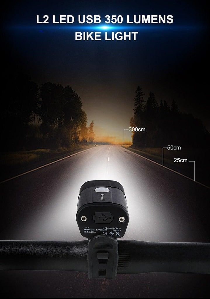 Front Bicycle Light USB Rechargeable LED Bike Light Waterproof Cycling Headlight Climbing Safety Flashlight Lamps Bike Light Super Bright Bicycle Light Easy To Install Fits All Bikes Headlights With Modes - UrbanCycling.com