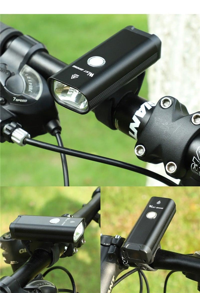 Front Bicycle Light USB Rechargeable LED Bike Light Waterproof Cycling Headlight Climbing Safety Flashlight Lamps Bike Light Super Bright Bicycle Light Easy To Install Fits All Bikes Headlights With Modes - UrbanCycling.com