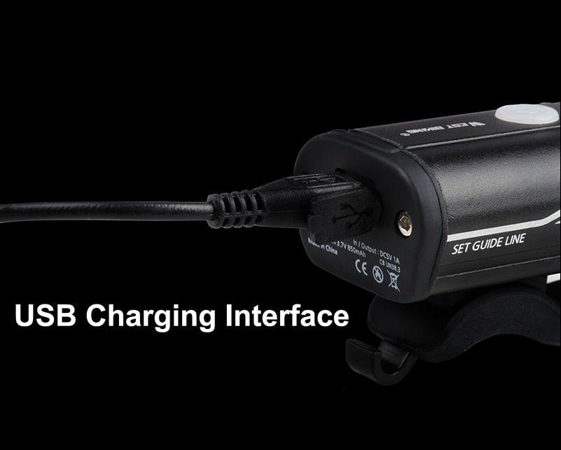 Front Bicycle Light USB Rechargeable LED Bike Light Waterproof Cycling Headlight Climbing Safety Flashlight Lamps Bike Light Super Bright Bicycle Light Easy To Install Fits All Bikes Headlights With Modes - UrbanCycling.com