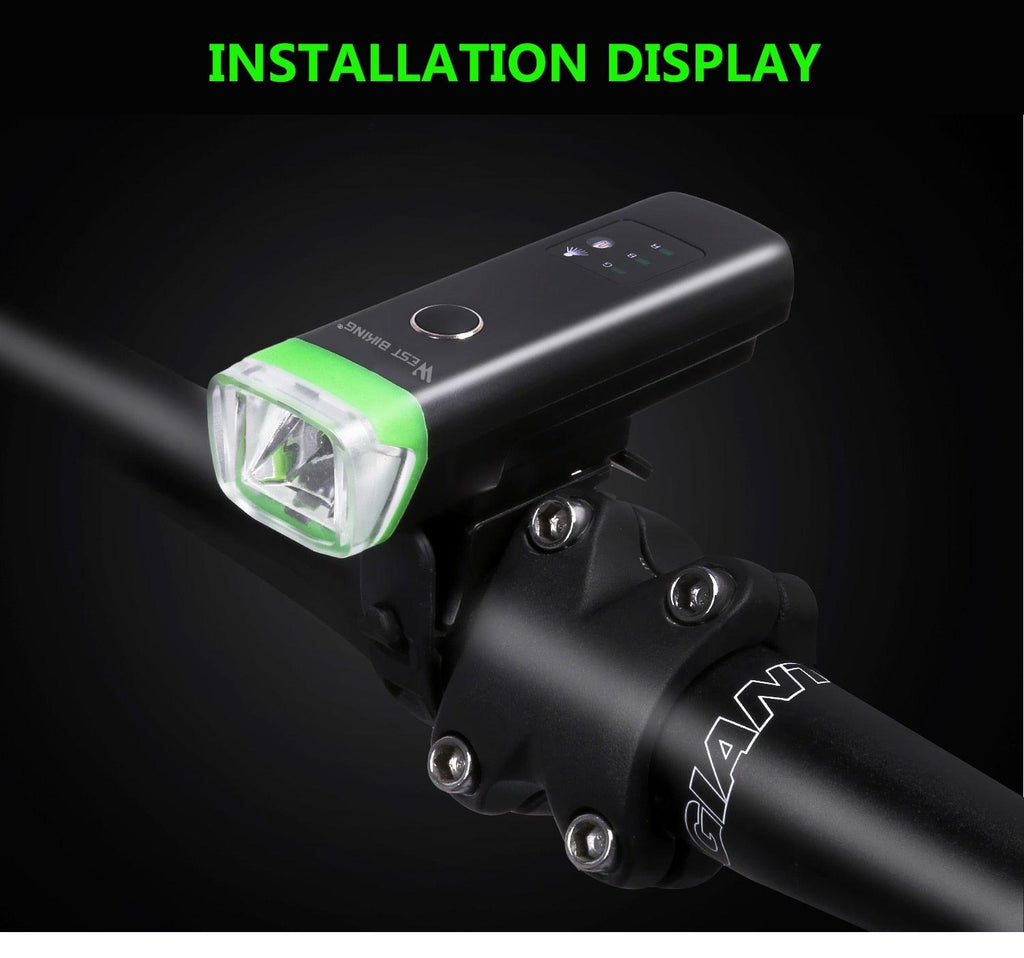 Front Bicycle Light USB Rechargeable LED Bike Light Waterproof Cycling Headlight Climbing Safety Flashlight Lamps Bike Light Super Bright Bicycle Light Easy To Install Fits All Bikes Headlights With Modes - UrbanCycling.com