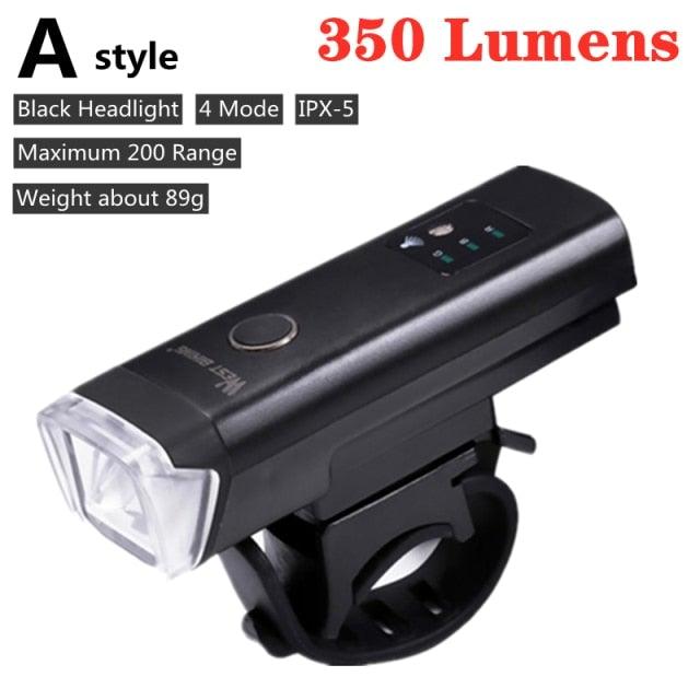 Front Bicycle Light USB Rechargeable LED Bike Light Waterproof Cycling Headlight Climbing Safety Flashlight Lamps Bike Light Super Bright Bicycle Light Easy To Install Fits All Bikes Headlights With Modes - UrbanCycling.com